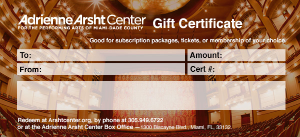Gift Certificate design 1
